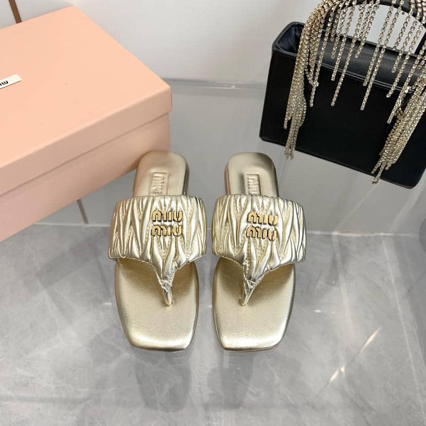 Miu Miu sheepskin slippers & sandals collection 1-1